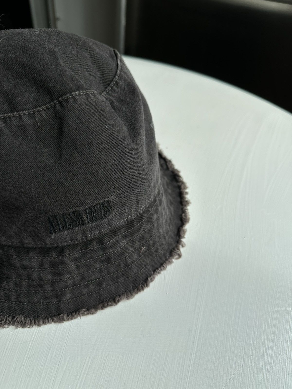 Allsaints AllSaints Logo Bucket Hat, Black, Unisex Size ONE SIZE - 3 Thumbnail