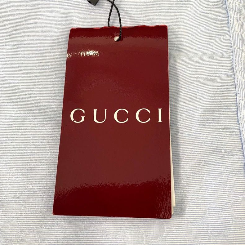 Gucci GucciLight blue logo jacquard full-print cotton drawstring Size XS / US 0-2 / IT 36-38 - 6 Thumbnail