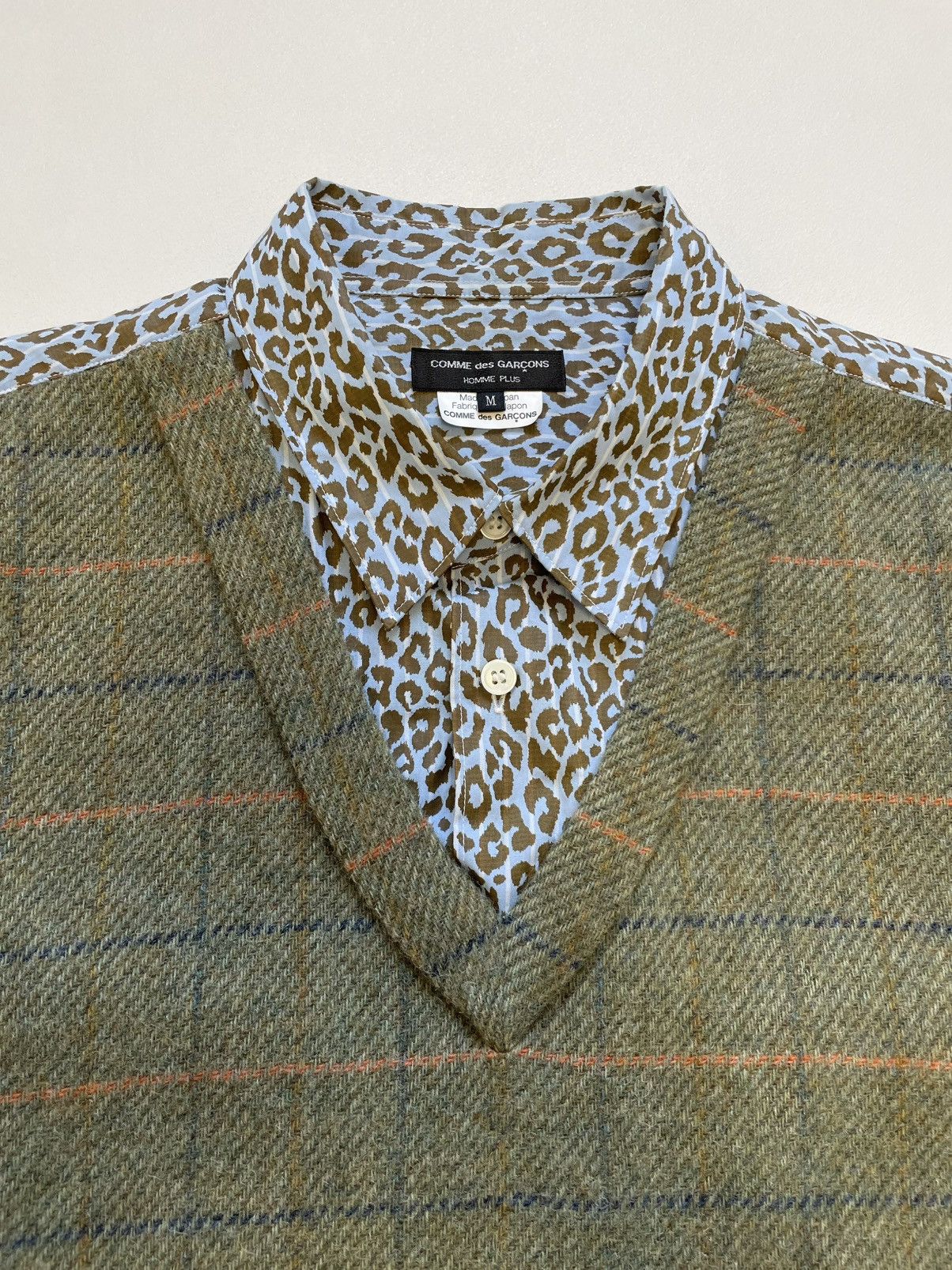 Comme des Garcons Homme Plus A/W 10 Hybrid Mohair Front Panelled Shirt Size US M / EU 48-50 / 2 - 4 Thumbnail