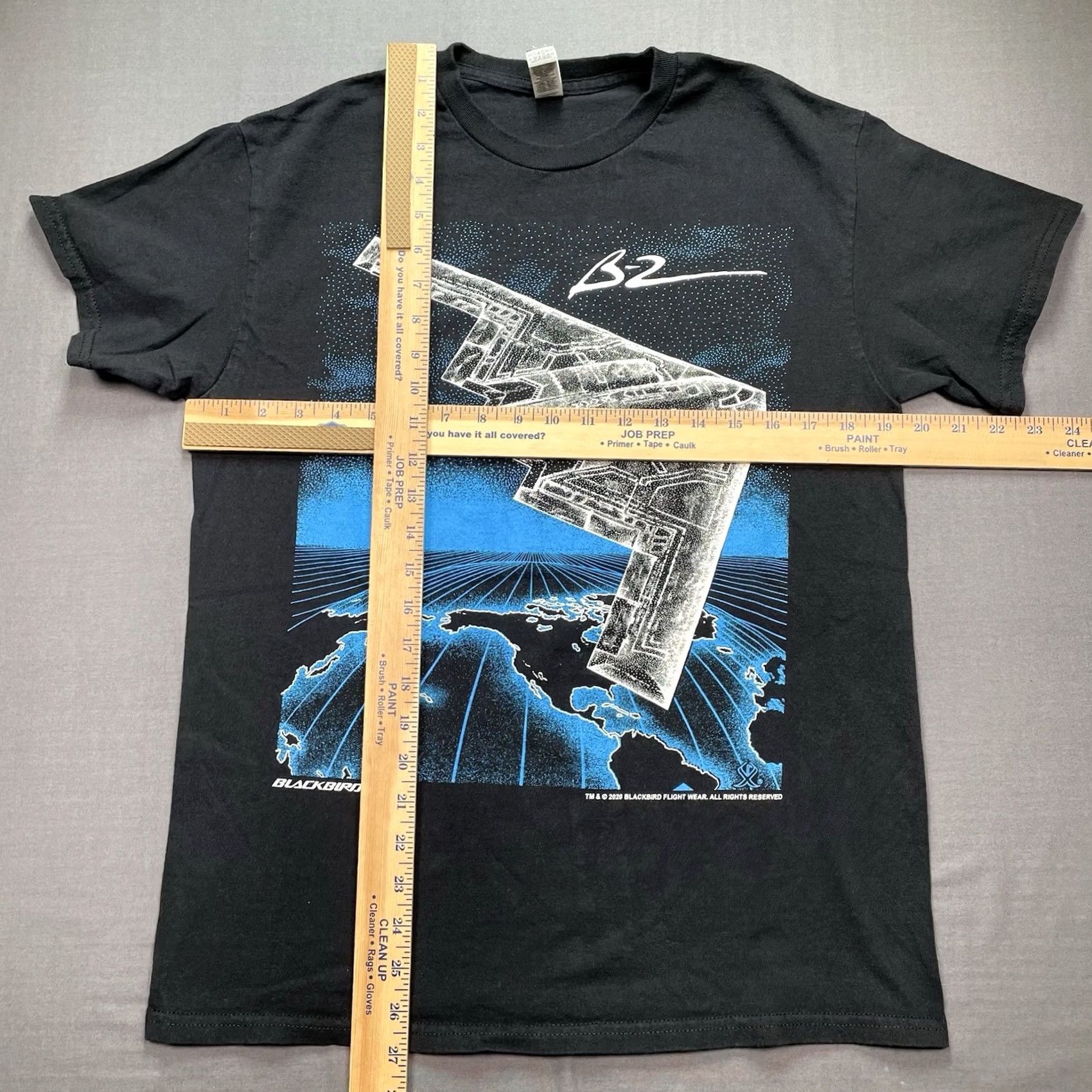 Gildan Blackbird B-2 Stealth Bomber AOP Shirt Military Planes Shirt Medium Black Mens T-Shirt M Gildan Size US M / EU 48-50 / 2 - 5 Thumbnail