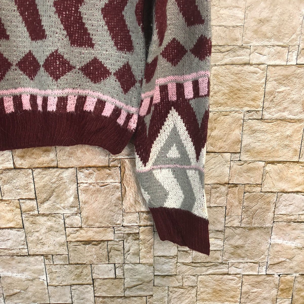 Homespun Knitwear × Japanese Brand Anap Purple art Knitwear #A769 Size XS / US 0-2 / IT 36-38 - 7 Thumbnail