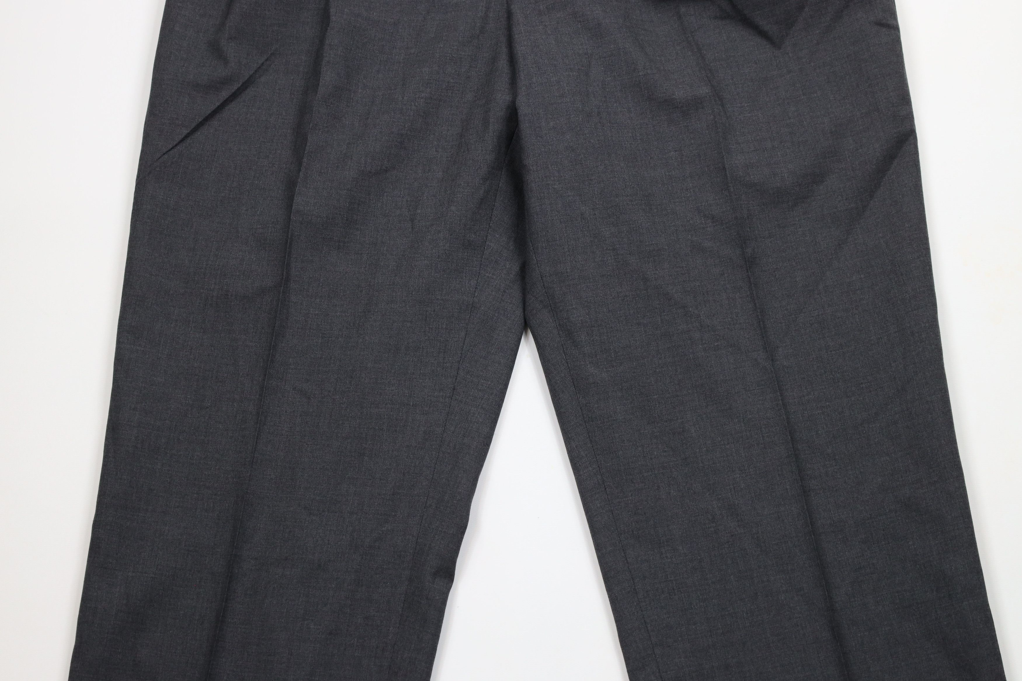 Lands' End × Vintage Vintage 90s Lands End Cuffed Wide Leg Chino Pants Gray Size US 38 / EU 54 - 3 Thumbnail