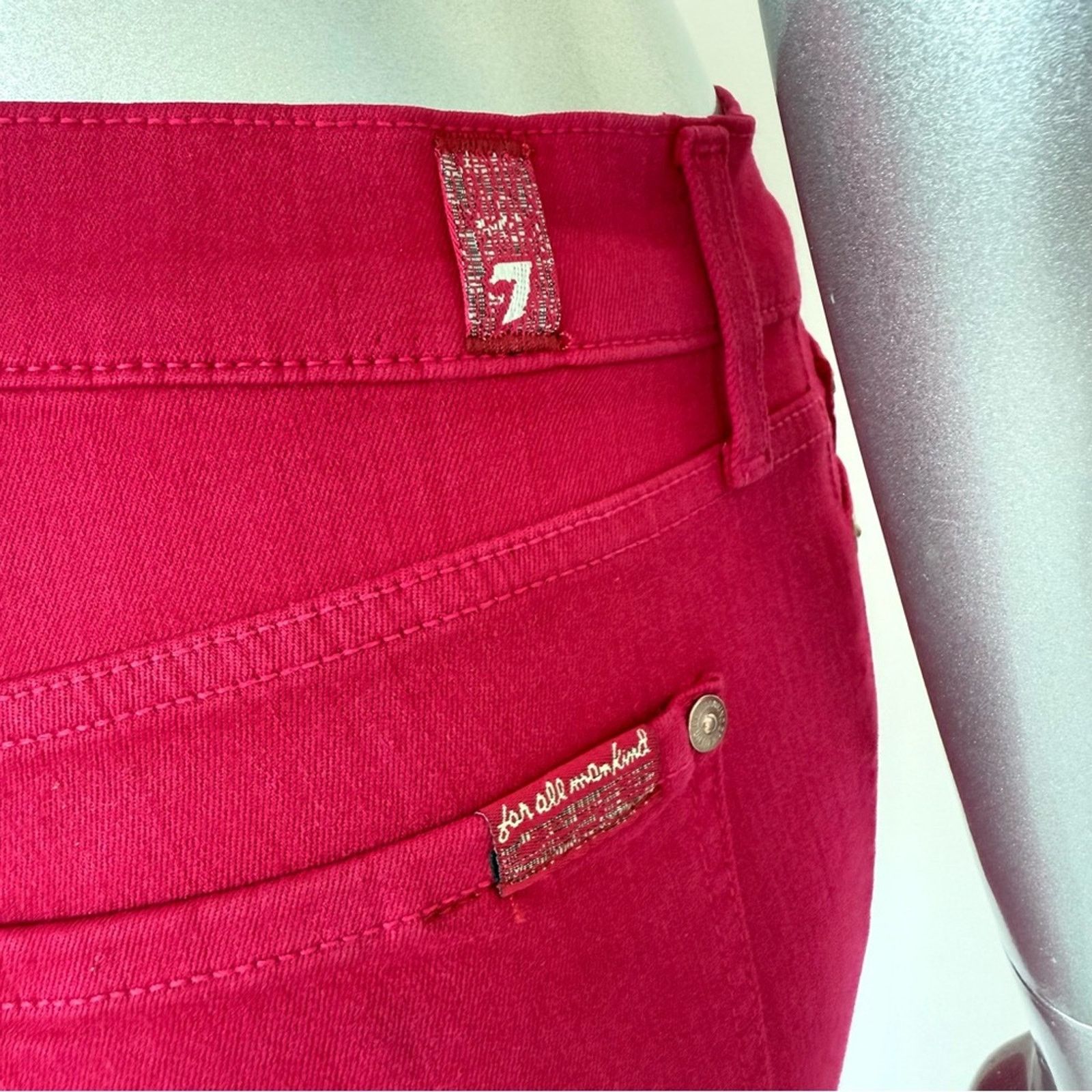 7 For All Mankind 7 for all mankind women skinny jeans size 27 US Size 27" / US 4 / IT 40 - 4 Thumbnail