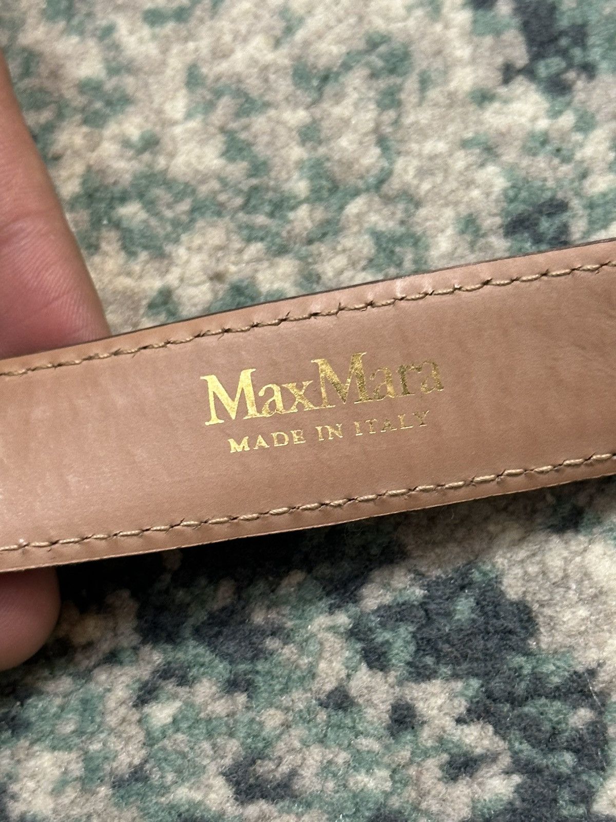 Max Mara × Weekend Max Mara Max Mara Made in Italy Croc Skin Belt Size ONE SIZE - 6 Thumbnail
