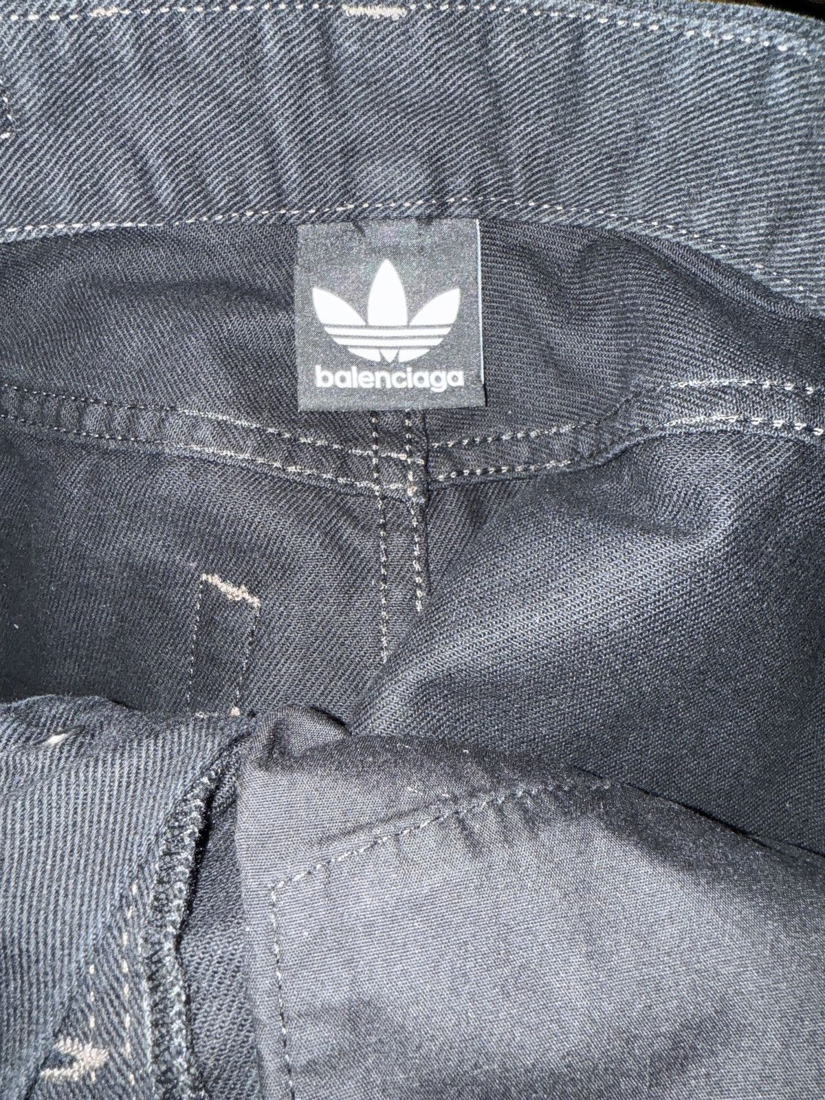 Adidas × Balenciaga Balenciaga × Adidas Black Denim Mini Skirt Size 26" / US 2 / IT 38 - 5 Thumbnail