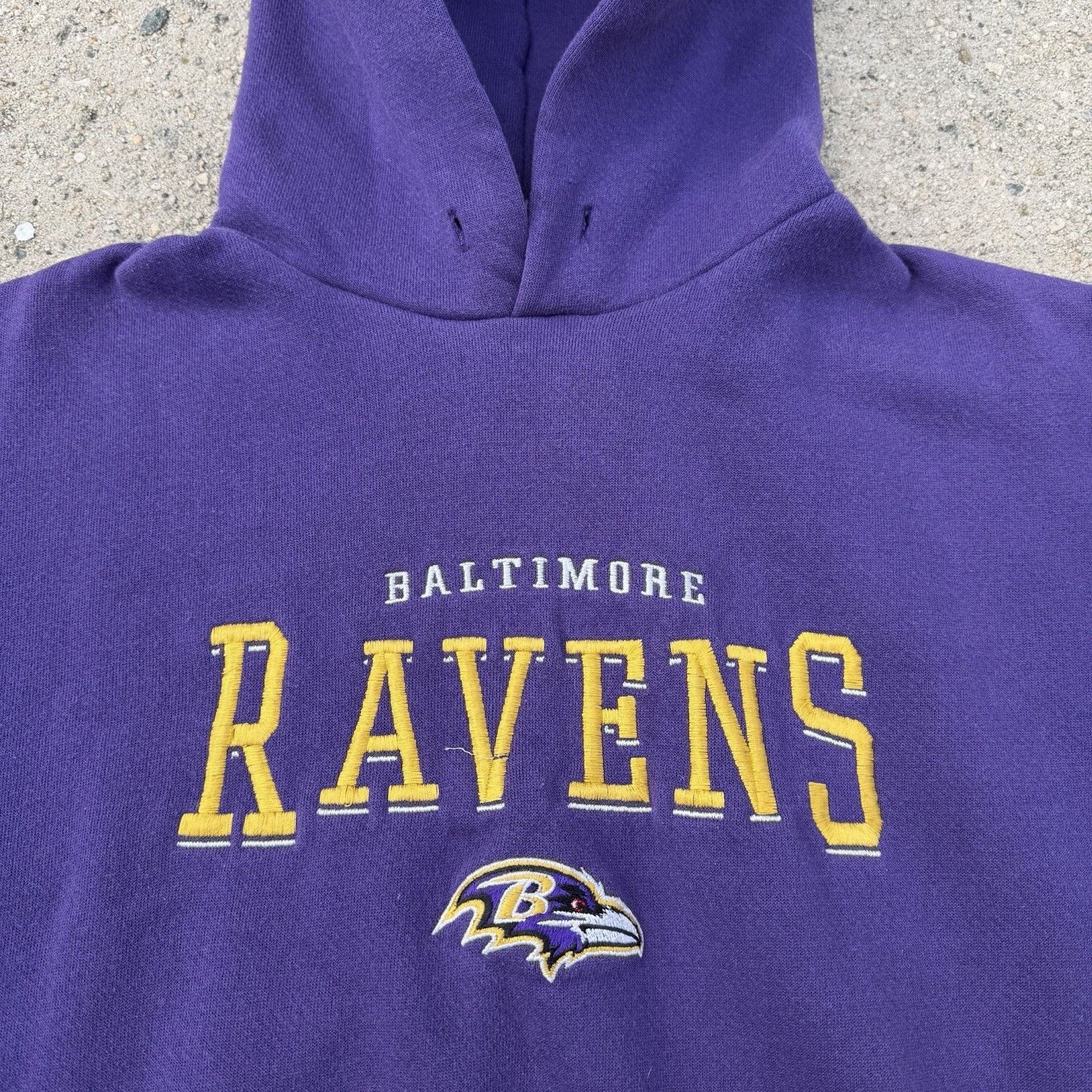 NFL × Salem Sportswear × Vintage Vintage Lee Sport Baltimore Ravens Purple Hoodie fits M/L Size US L / EU 52-54 / 3 - 1 Thumbnail