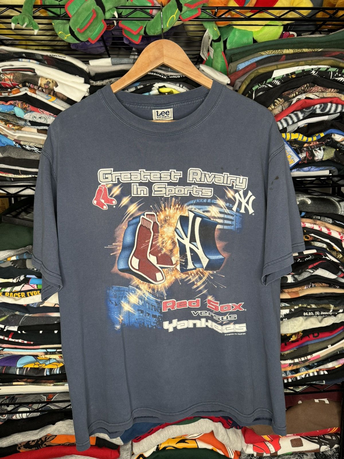 Lee × MLB × Vintage 2005 Greatest Rivalry Boston Red Sox New York Yankees Tee Size US L / EU 52-54 / 3 - 1 Thumbnail