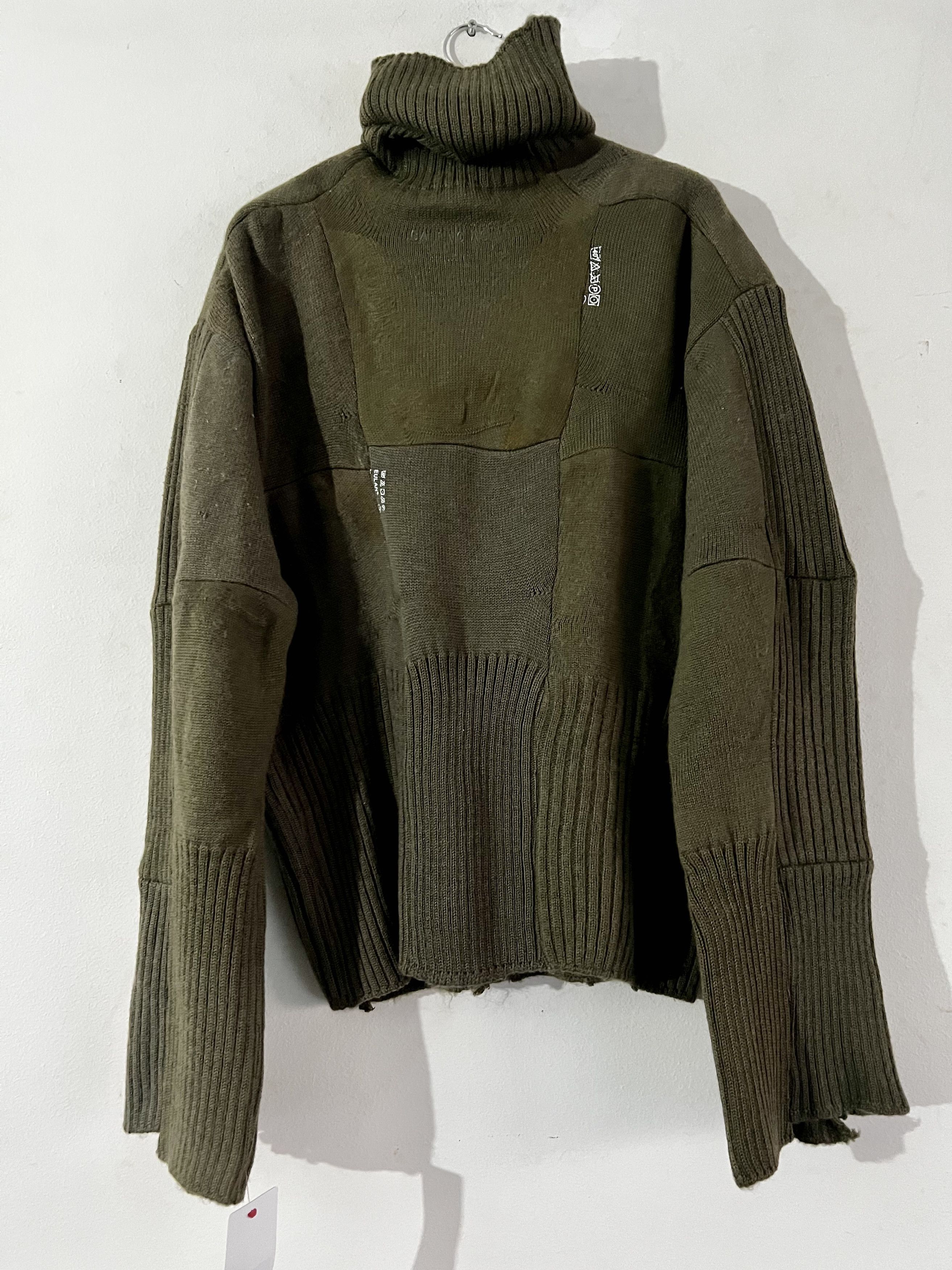 Balenciaga Upcycled Socks Wool-Blend Turtleneck Sweater Size US M / EU 48-50 / 2 - 4 Thumbnail