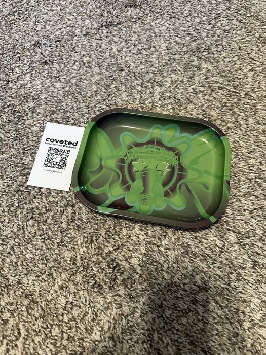 Glo Gang Glo Gang Neon Green Glo Man Metal Rolling Tray | Grailed