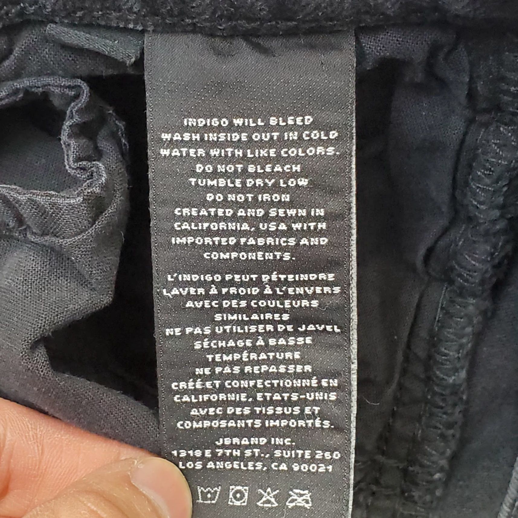 J Brand J Brand Womens Black Denim Jean Skirt 24 Casual 5-Pocket Mini Short Waist 13" Length 15.5" | Vintage No Women Size 42" / US 20 - 7 Thumbnail