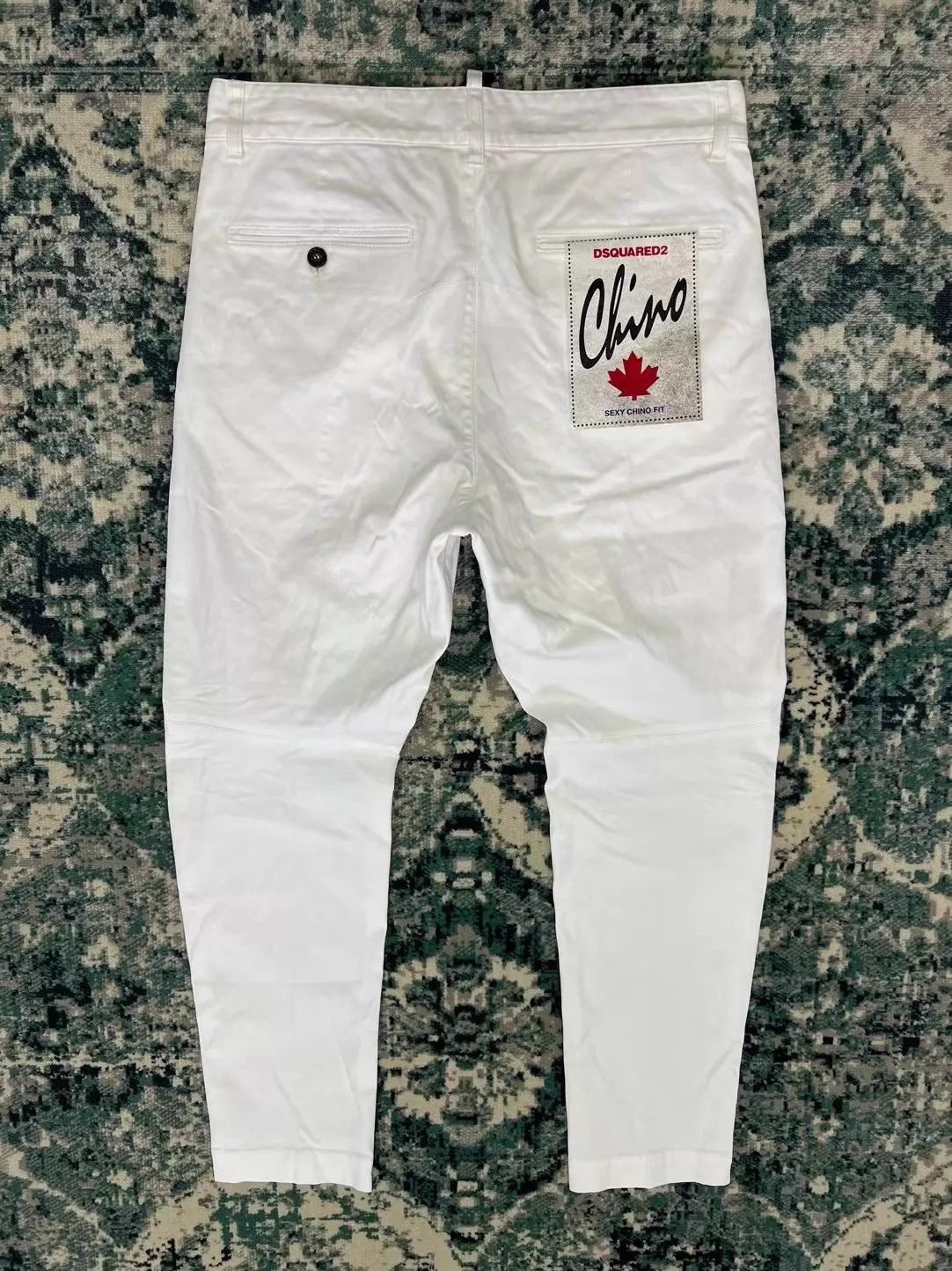 Dsquared2 Dsquared2 SS23 White Slim 9-Cropped Casual Pants Size US 30 / EU 46 - 2 Thumbnail