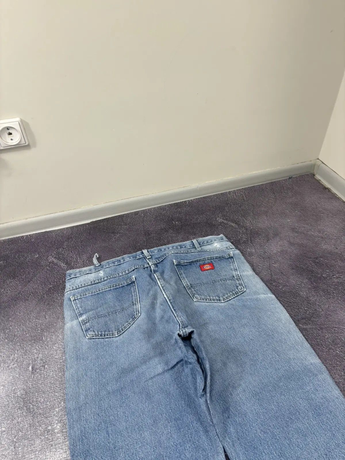 Dickies × Vintage Vintage Dickies American Faded Light Blue Denim Baggy Jeans Size US 44 / EU 60 - 4 Thumbnail