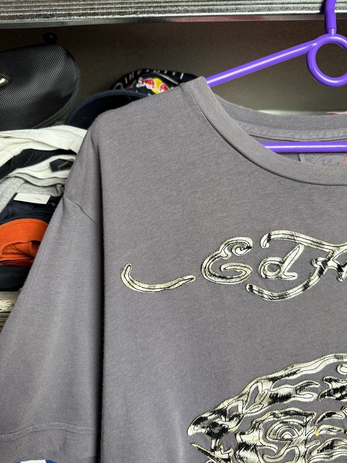 Christian Audigier × Ed Hardy × Vintage Ed Hardy Tiger Love Kills slowly Crazy Y2K graphic tee Size US M / EU 48-50 / 2 - 5 Thumbnail