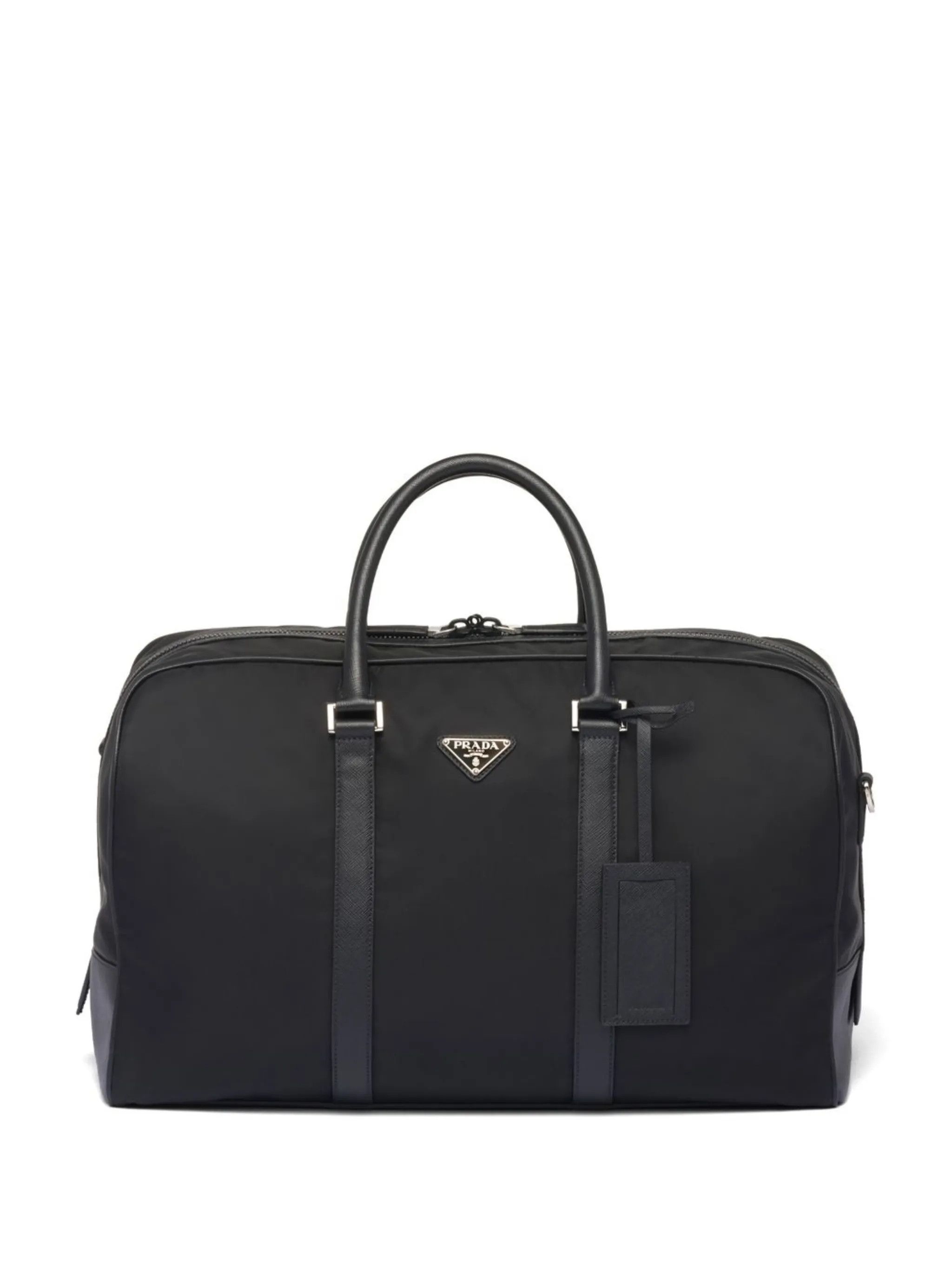 Prada o1mt1gz0225 Size: OS / Triangle Logo-Patch Duffel Bag Black Size ONE SIZE - 1 Thumbnail