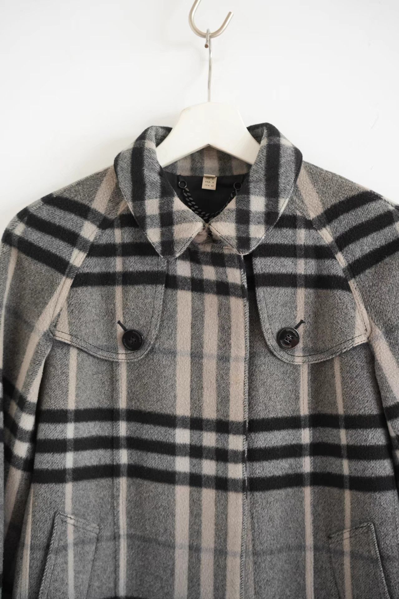 Burberry Burberry Gradient Check Wool Trench Coat K4 Size S / US 4 / IT 40 - 3 Thumbnail