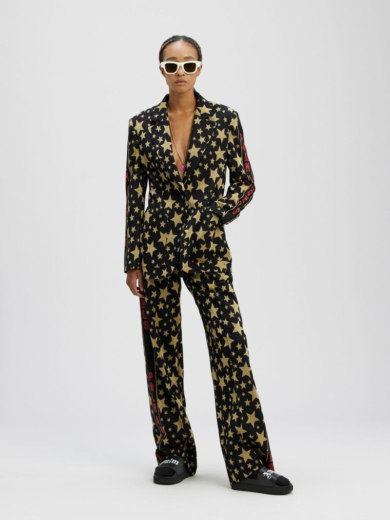 Palm Angels o1y1125 Sweatpant in Black/Gold Size 32" / US 10 / IT 46 - 5 Thumbnail