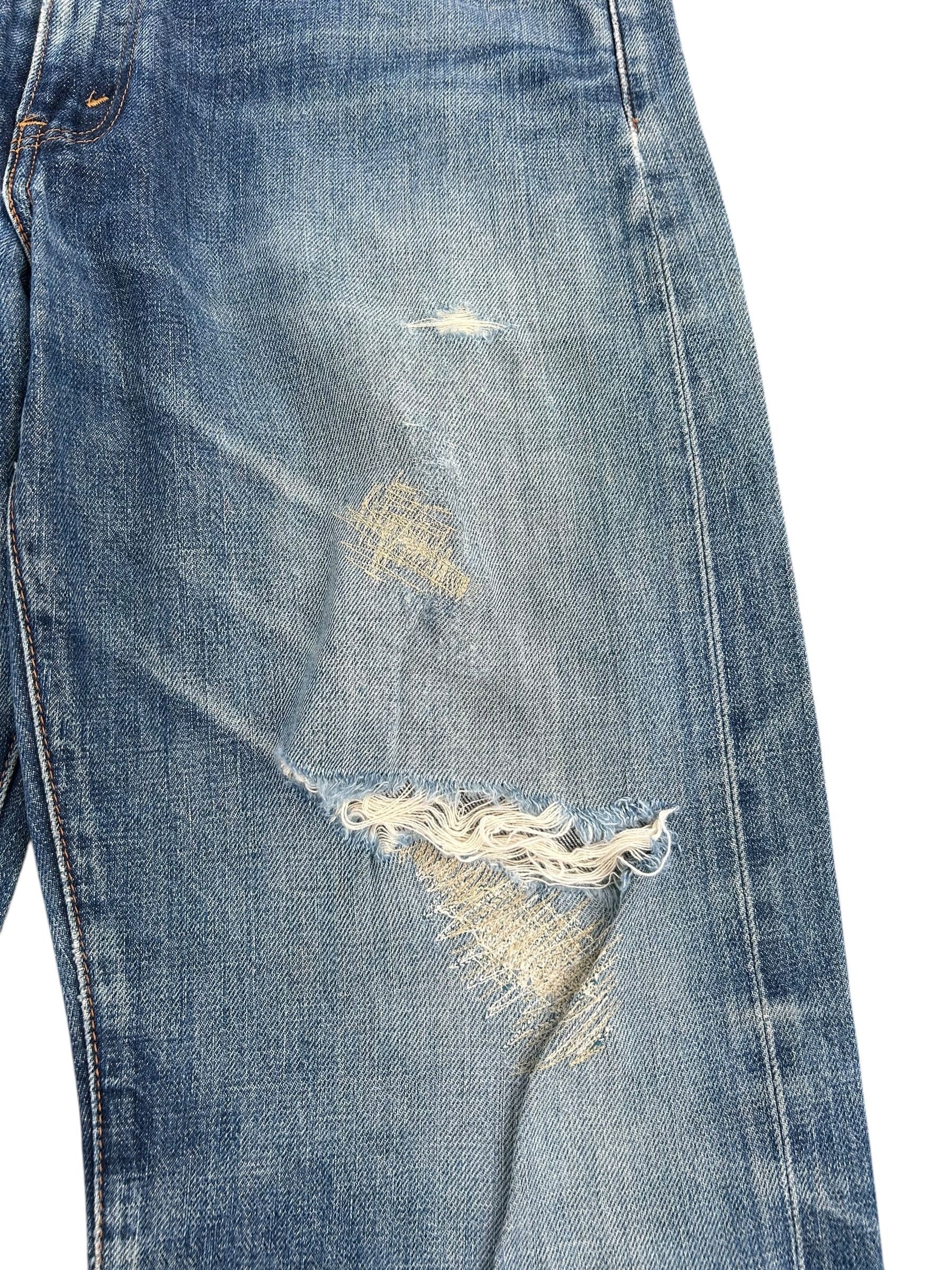 Japanese Brand × Kapital × Vintage THRASHED Vintage Levi's big E Reconstructed Repair Denim Size US 33 - 6 Thumbnail