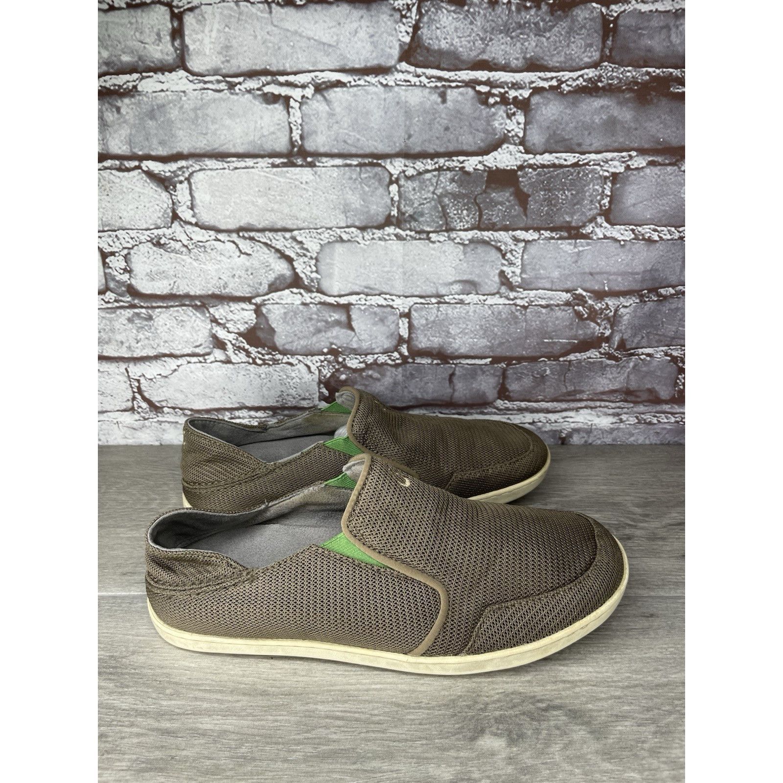 Olukai OluKai Brown Nohea Mesh Slip On Loafers Casual Beach Shoes M Size US 8.5 / EU 41-42 - 9 Thumbnail