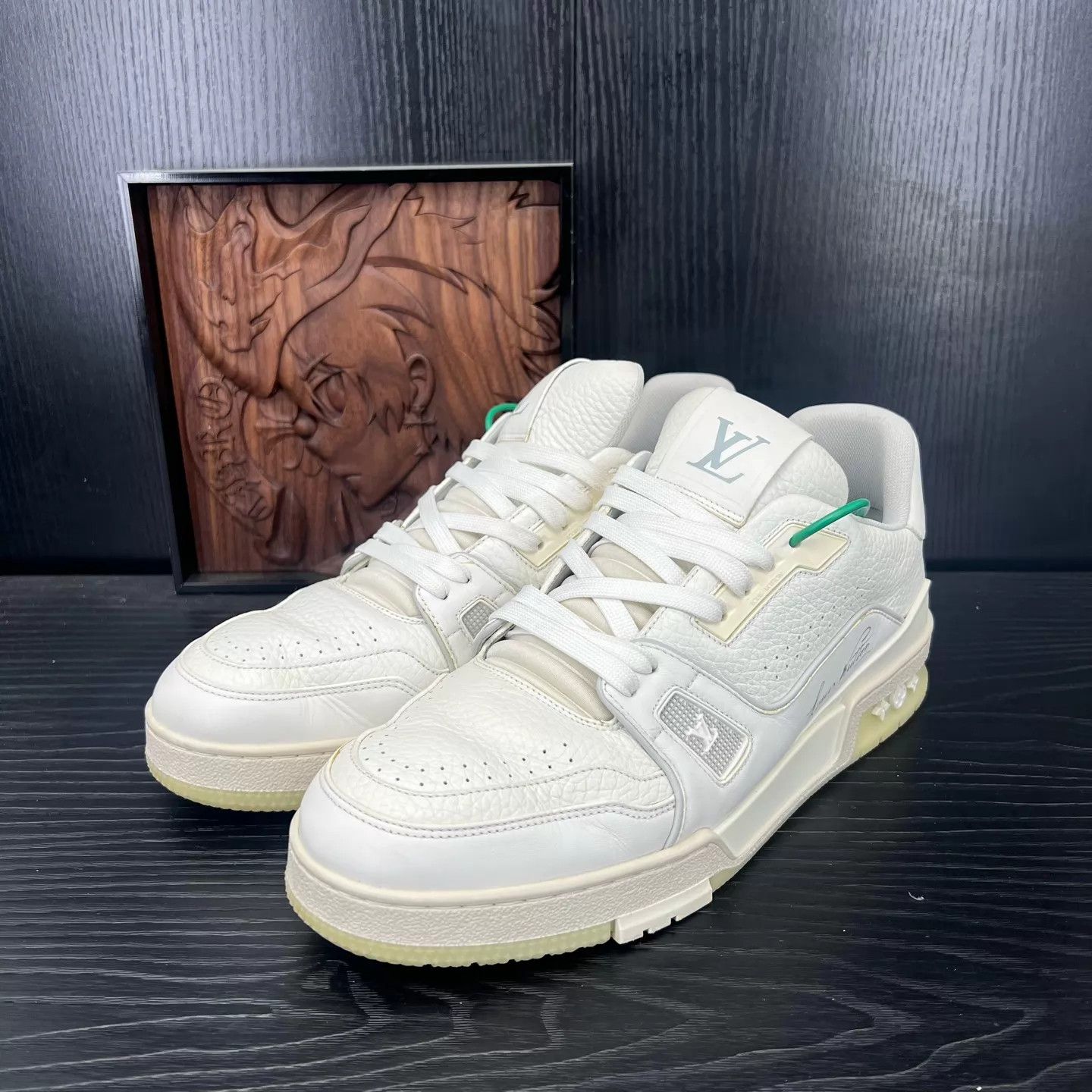 Louis Vuitton LV Trainer White Cement 8.5 US Orig Box Like New Size US 8.5 / EU 41-42 - 1 Thumbnail