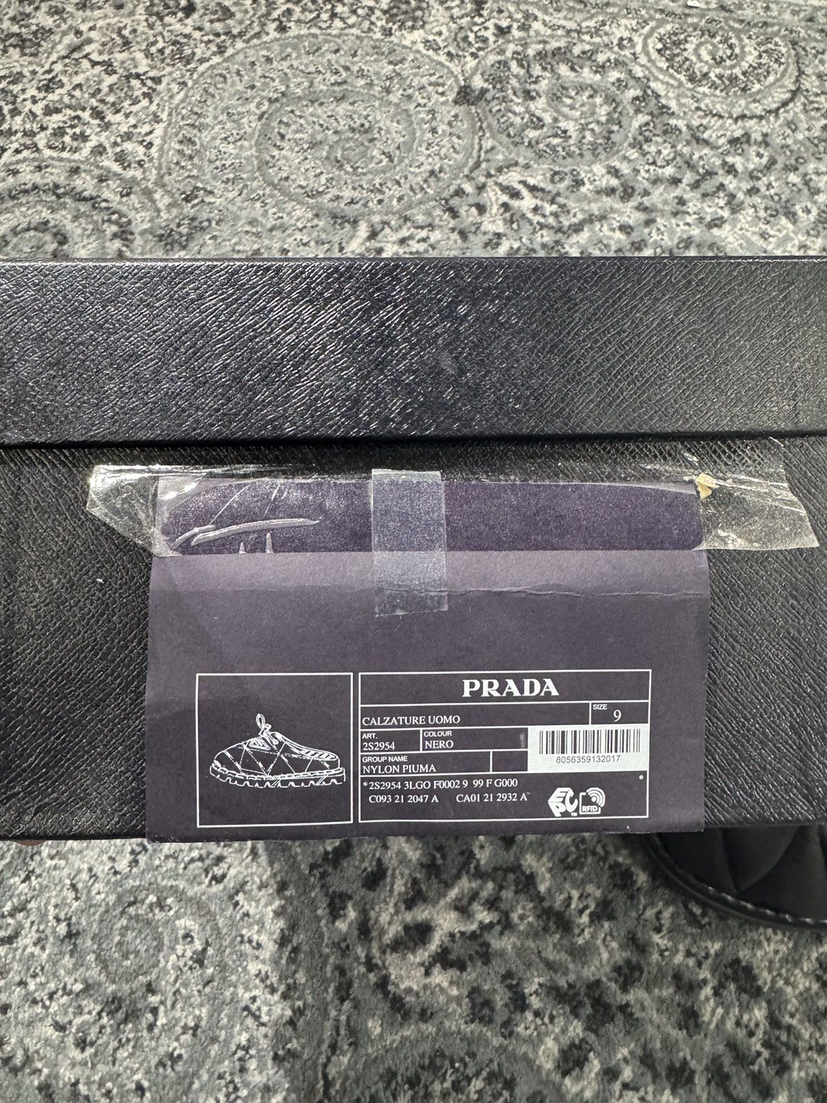Prana Prada Nylon Shearling Slippers Size US 10 / EU 43 - 5 Thumbnail