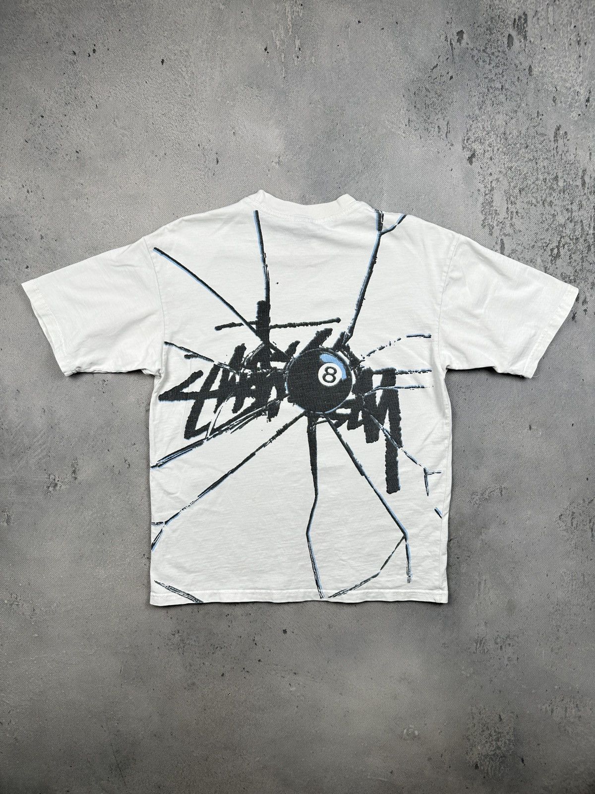Stussy Stussy Shattered Back Print Tee White Streetwear Graphic USA Size US S / EU 44-46 / 1 - 1 Thumbnail