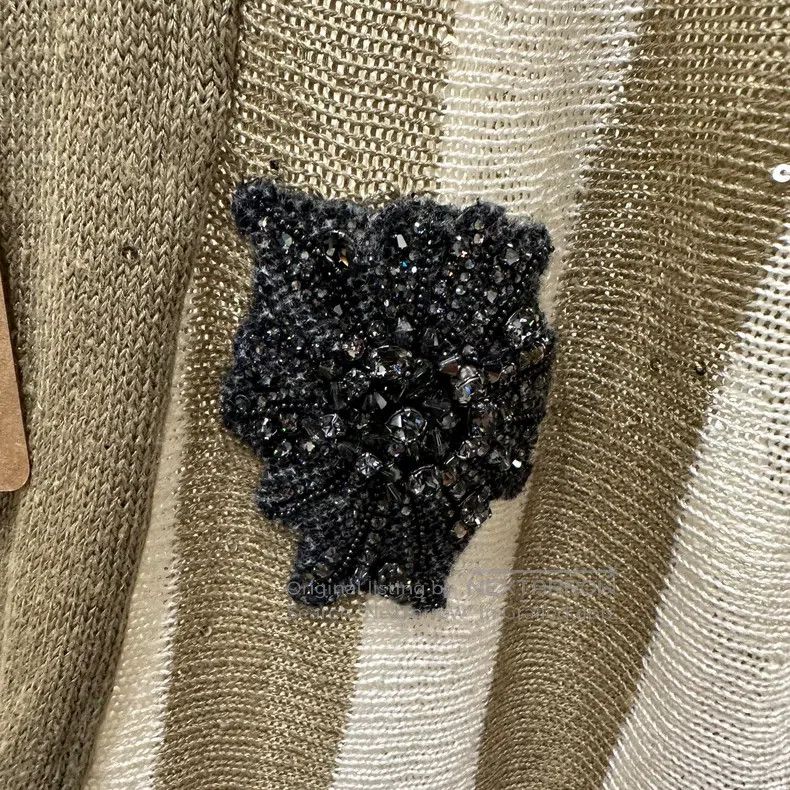 Brunello Cucinelli Brunello Cucinelli Striped with Sequins Size S / US 4 / IT 40 - 7 Thumbnail