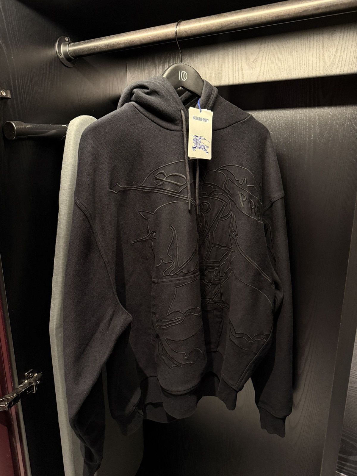 Heavyweight Embroidered Burberry Hoodie - EKD -