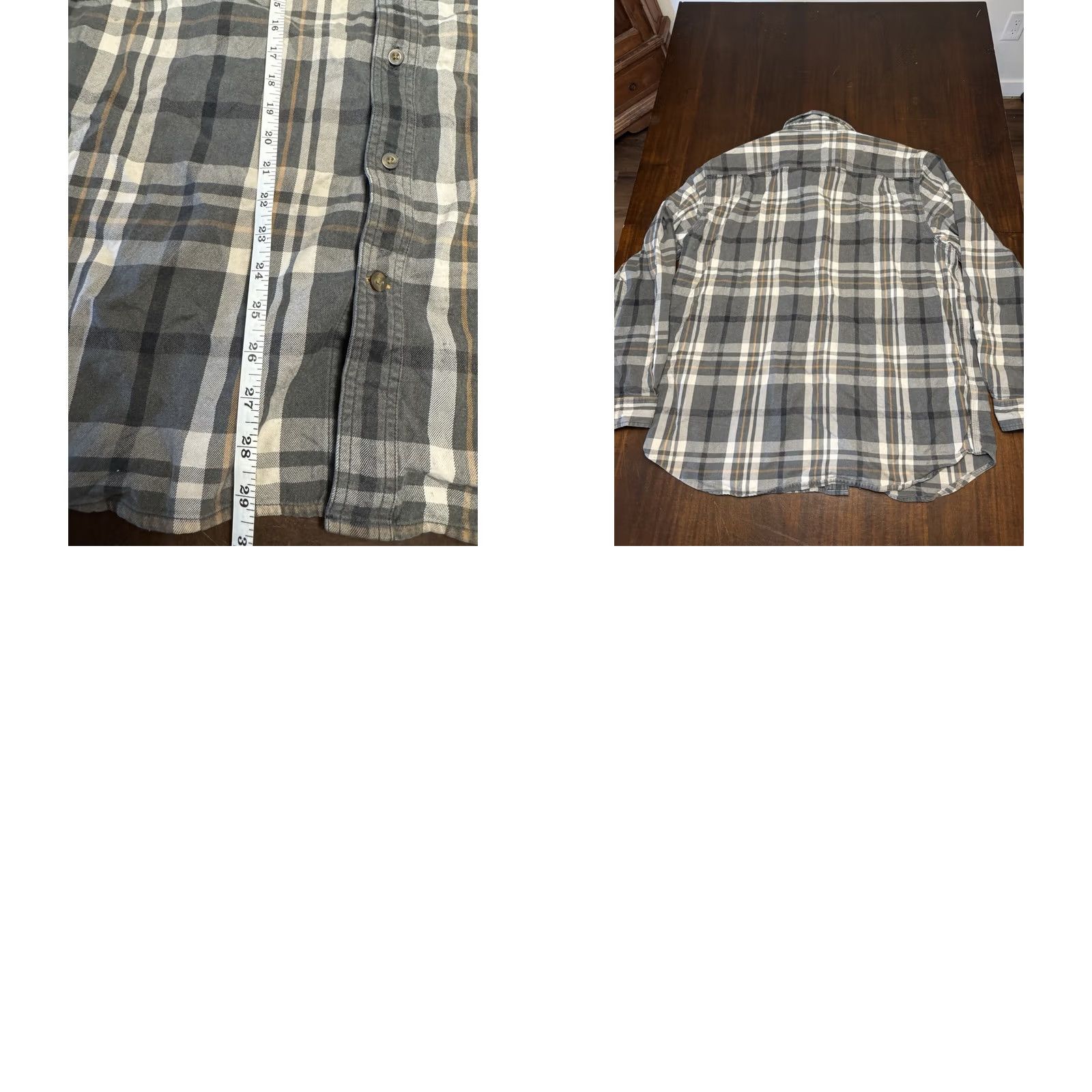 Carhartt Carhartt Flannel Shirt Plaid Double Pocket Gray White Yellow XL Mens Regular Long Sleeve Button-Up Casual Workwear Outdoor Logo Size US XL / EU 56 / 4 - 8 Thumbnail