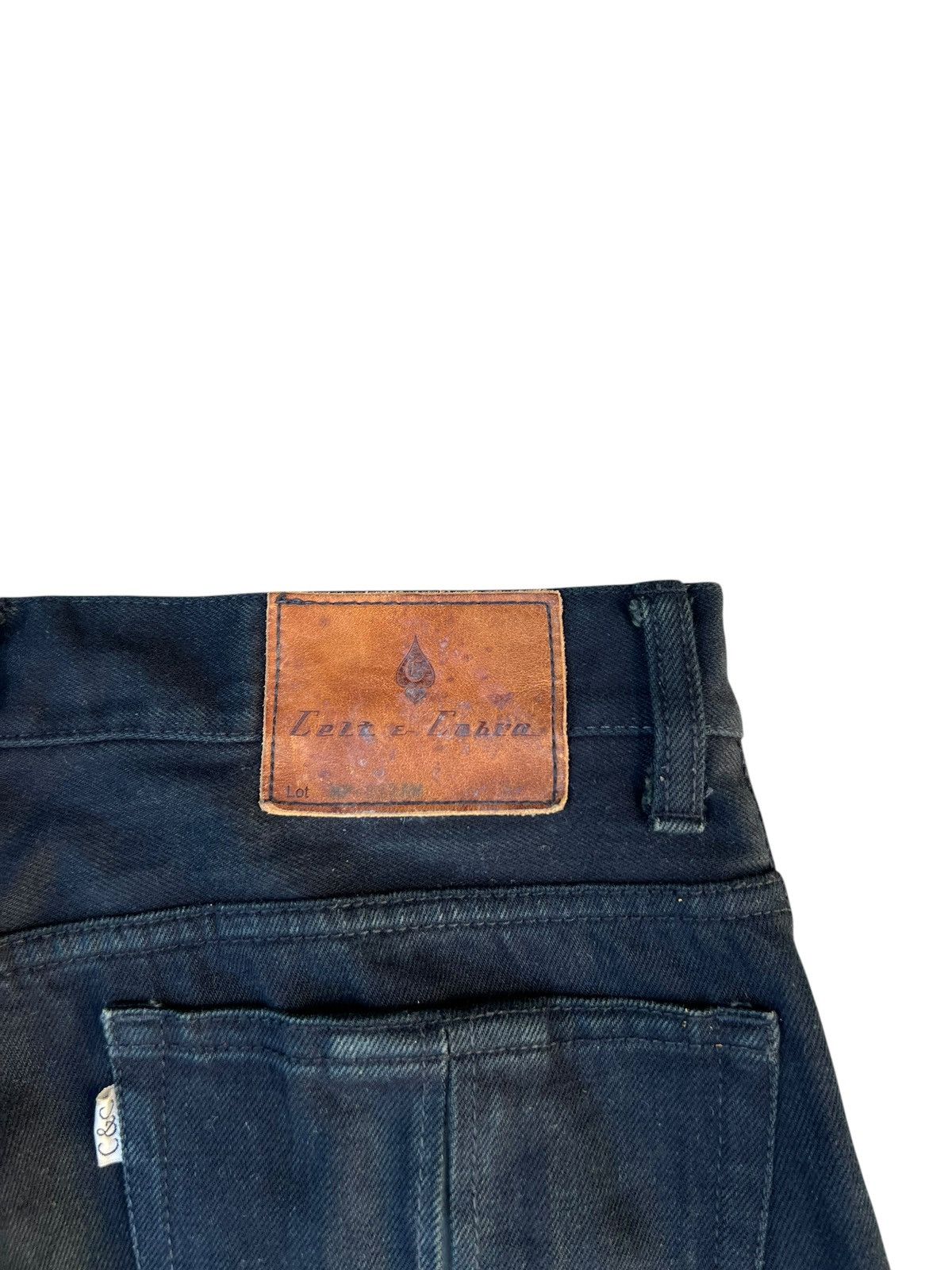 Vintage Vintage Celt & Cobra Japan Fade Black Denim Flare Jeans Size US 30 / EU 46 - 21 Thumbnail