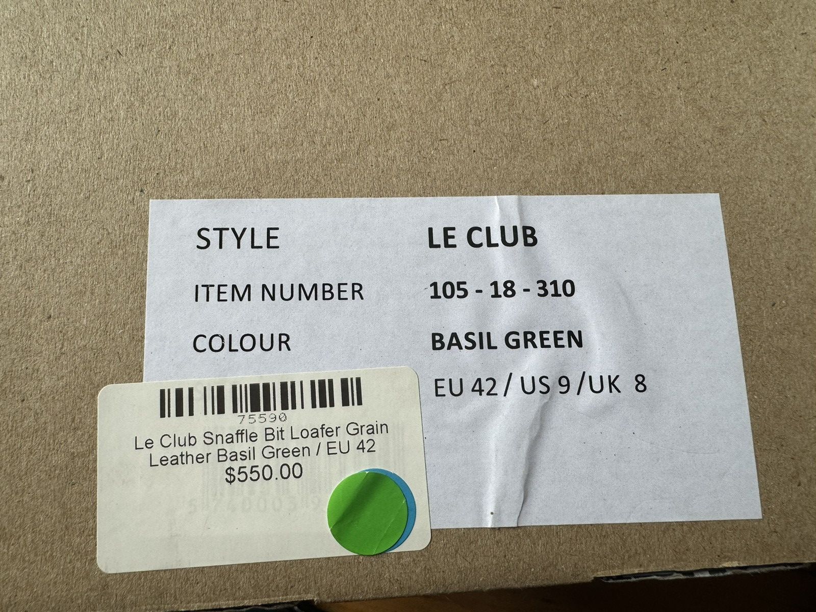 VINNY's Vinny’s Le Club Snaffle Bit Loafer Basil Green Size US 9 / EU 42 - 5 Thumbnail