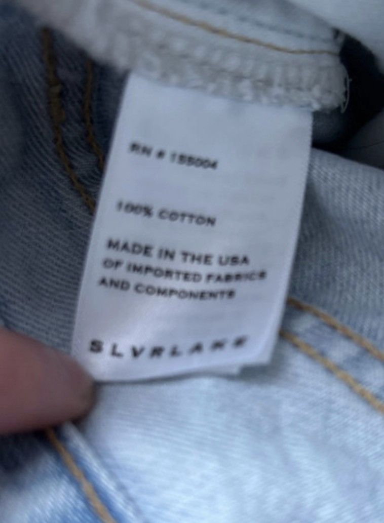 SLVRLAKE SLVRLAKE Ella High-Rise Relaxed Curve Jeans W27 Size 27" / US 4 / IT 40 - 11 Thumbnail