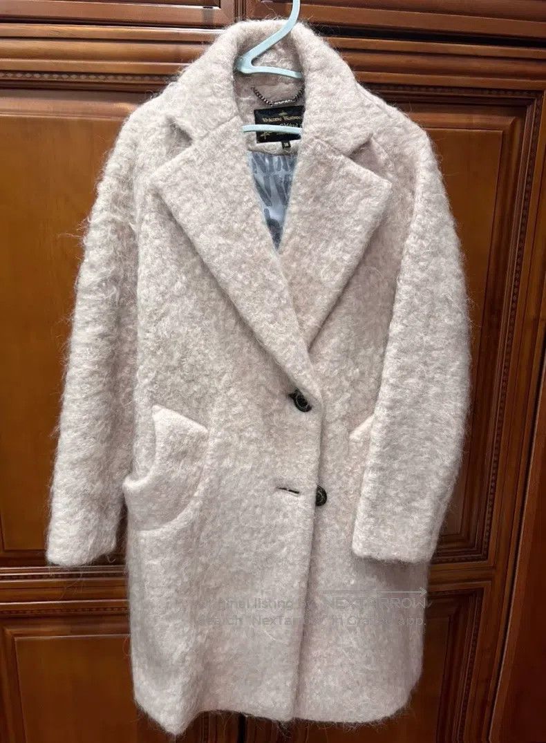 Vivienne Westwood Pink mink and wool coat