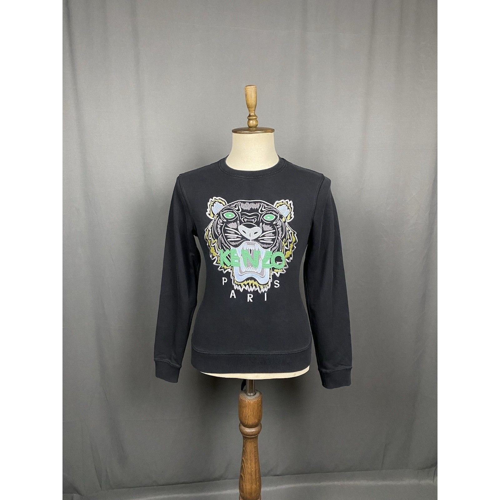 Kenzo Kenzo Big Logo Men's Black Crewneck Sweater Size M Size US M / EU 48-50 / 2 - 3 Thumbnail