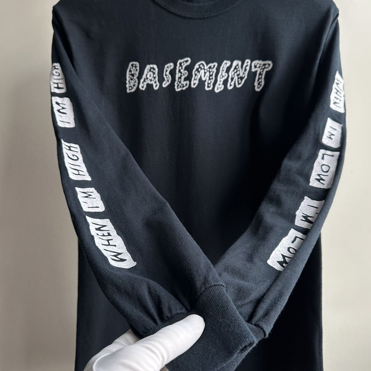Band Tees × Vintage Vintage Basement Band Long Sleeve Shirt Size US S / EU 44-46 / 1 - 4 Thumbnail