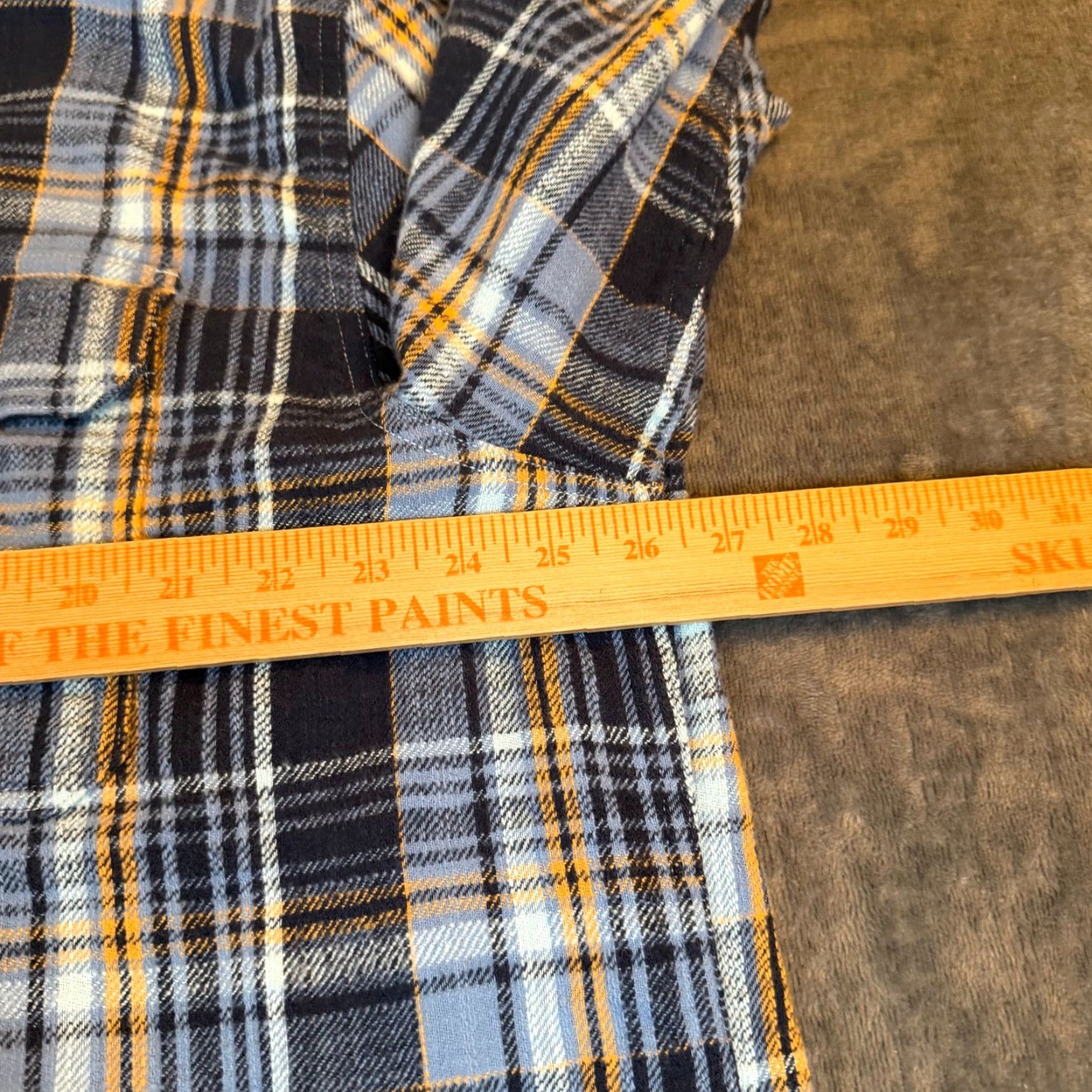 Vintage LL Bean Field Flannel Shirt Mens XXL 2XL Blue Orange Plaid Slightly Fitted Button-Up Size US XXL / EU 58 / 5 - 6 Thumbnail