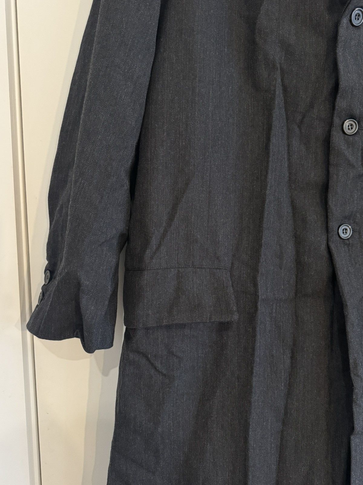 Paul Harnden Shoemakers Paul Harnden Herringbone Long Coat Size US XL / EU 56 / 4 - 2 Thumbnail