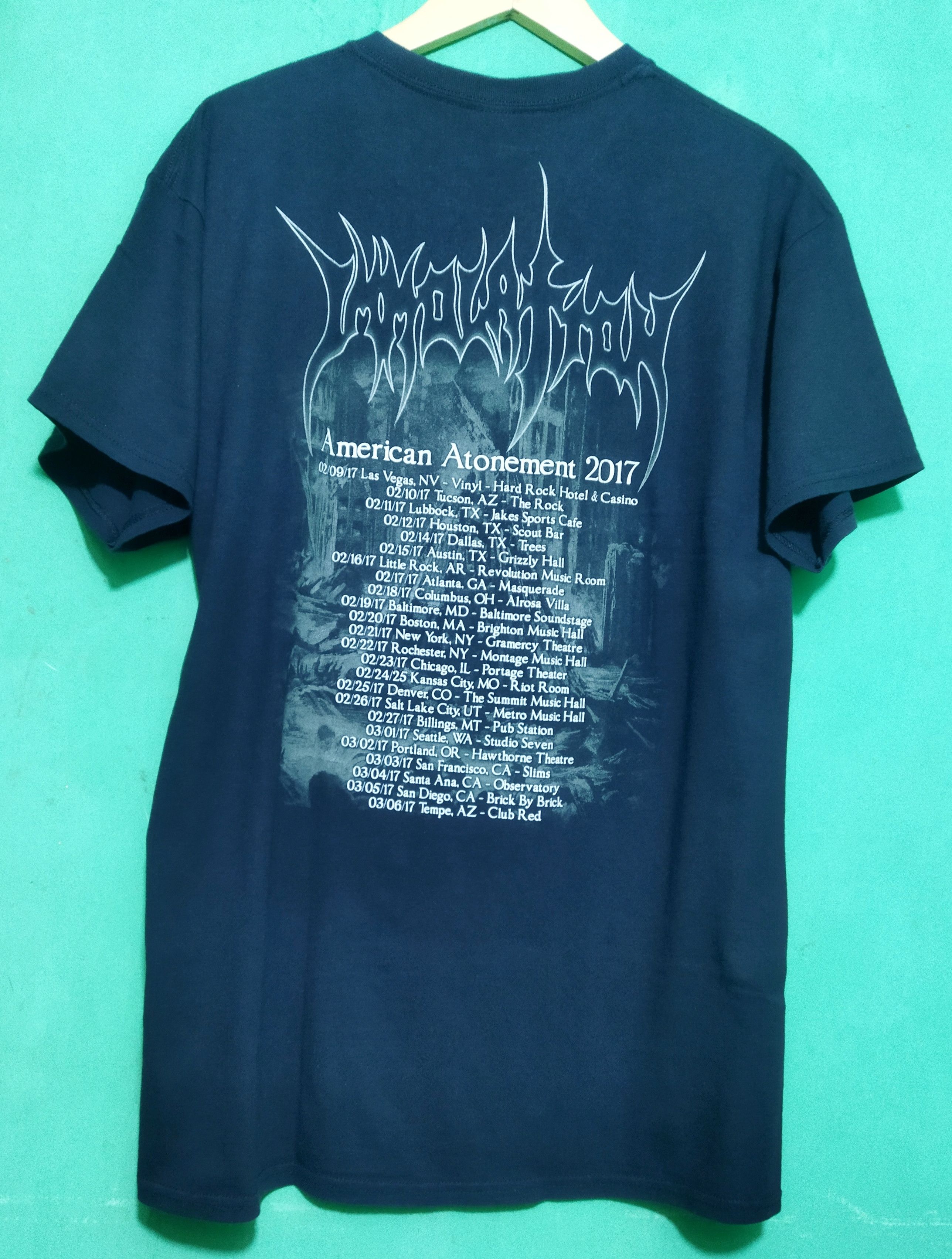 Band Tees immolation American atonement 2017 Size US L / EU 52-54 / 3 - 3 Thumbnail