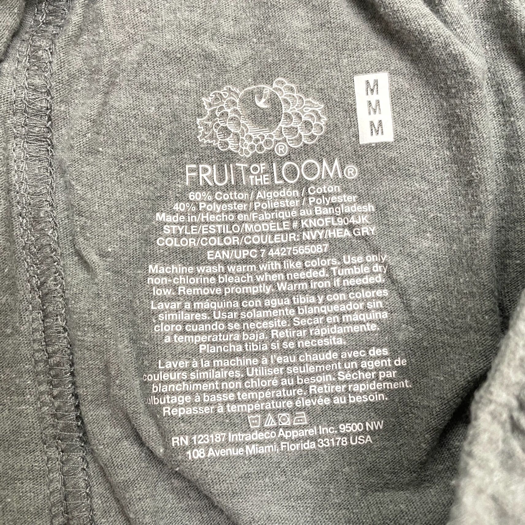Fruit Of The Loom Fruit of the Loom Pants Men M Gray Lounge Straight Leg Elastic 32x29 Casual Activewear Size US 31 - 6 Thumbnail