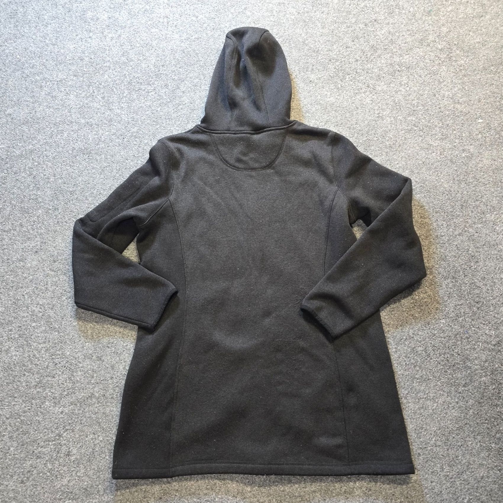 Vintage LL Bean Jacket Womens XL Black Hooded Full Zip Fleece Coat Casual Size XL / US 12-14 / IT 48-50 - 7 Thumbnail