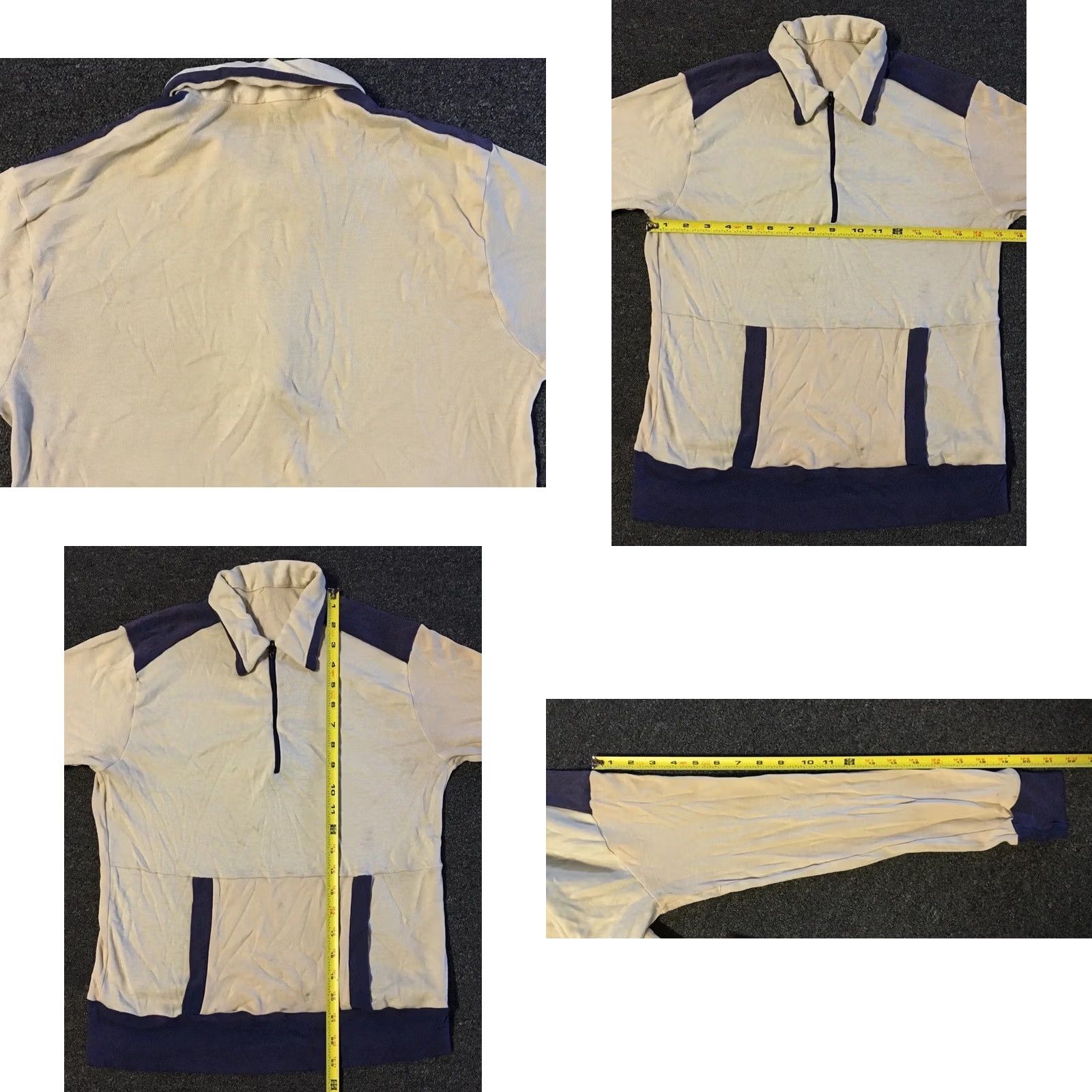 Vintage VINTAGE 60s 70s 1/2 Zip Pocket Shirt XS Size US XS / EU 42 / 0 - 9 Thumbnail