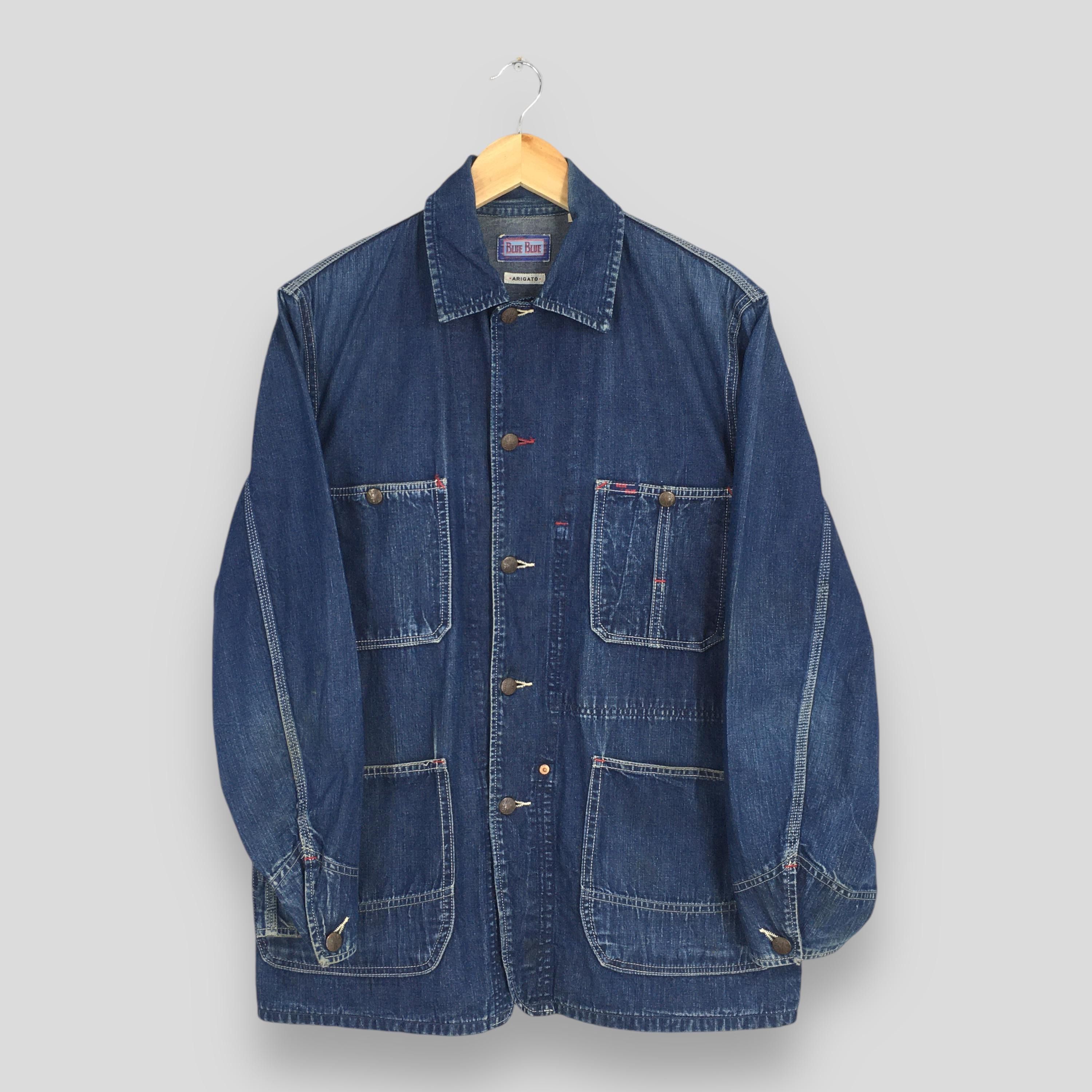 45rpm Vintage Blue Blue Japan Chore Denim Workers Jacket Medium Size US M / EU 48-50 / 2 - 1 Thumbnail