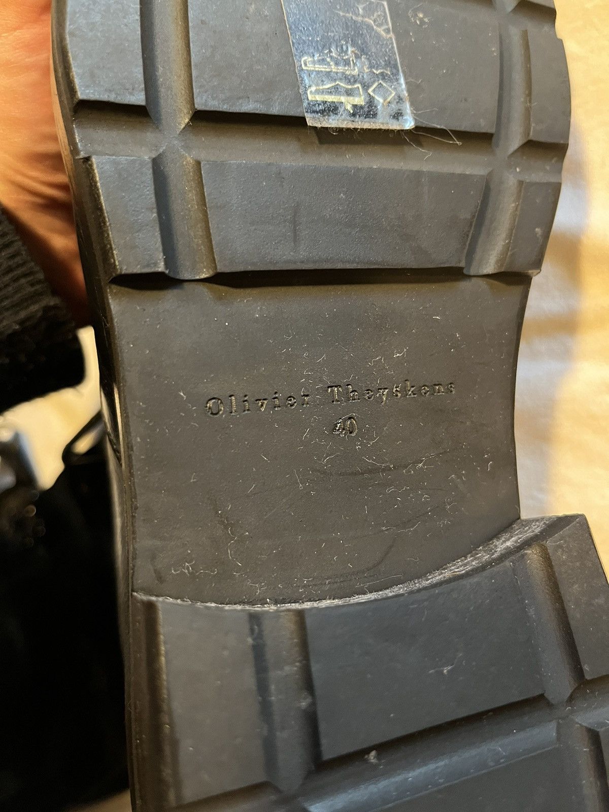 Olivier Theyskens Olivier Theyskens leather combat boots. Size US 10 / IT 40 - 11 Thumbnail