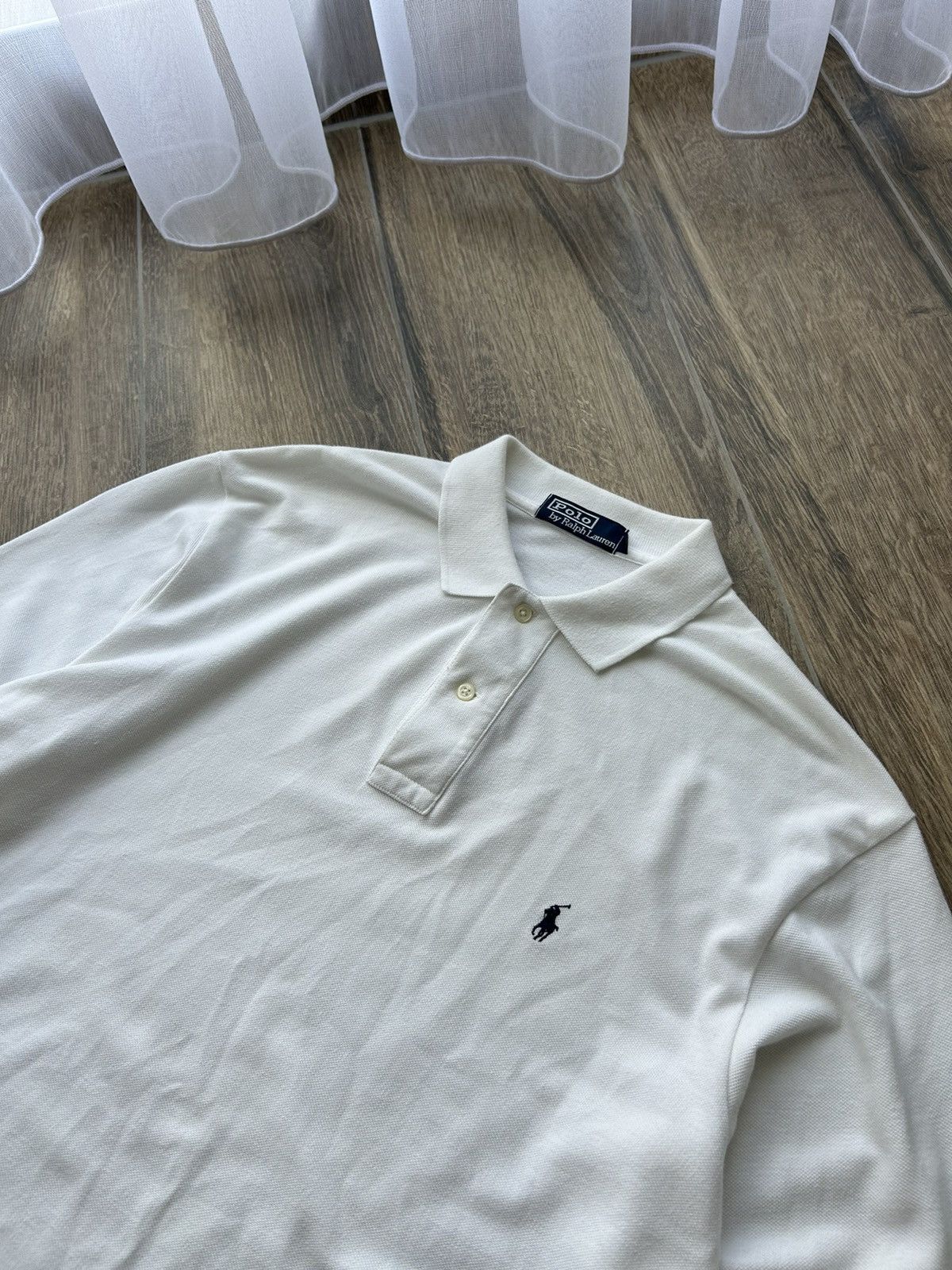 Polo Ralph Lauren × Vintage Vintage Polo Ralph Lauren Rugby white rare long-sleeve Size US M / EU 48-50 / 2 - 2 Thumbnail