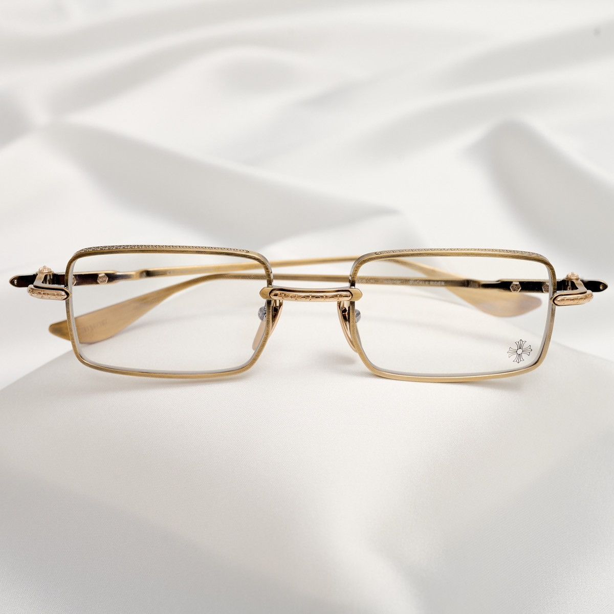 Chrome Hearts CHROME HEARTS BUCKLE RIDER ANTIQUE GOLD GLASSES Size ONE SIZE - 6 Thumbnail