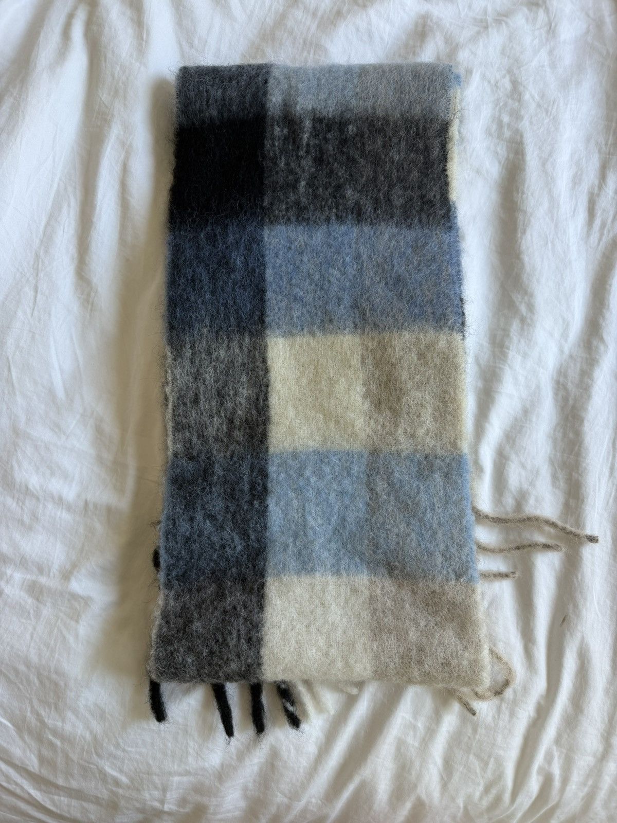 Acne Studios Acne Studios Mohair Checked Scarf Size ONE SIZE - 2 Thumbnail