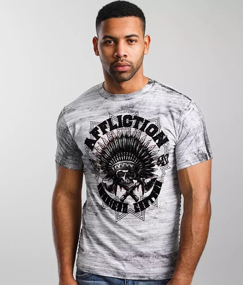 Affliction Affliction American Customs Native Roar T-Shirt Mens Large Size US L / EU 52-54 / 3 - 1 Thumbnail