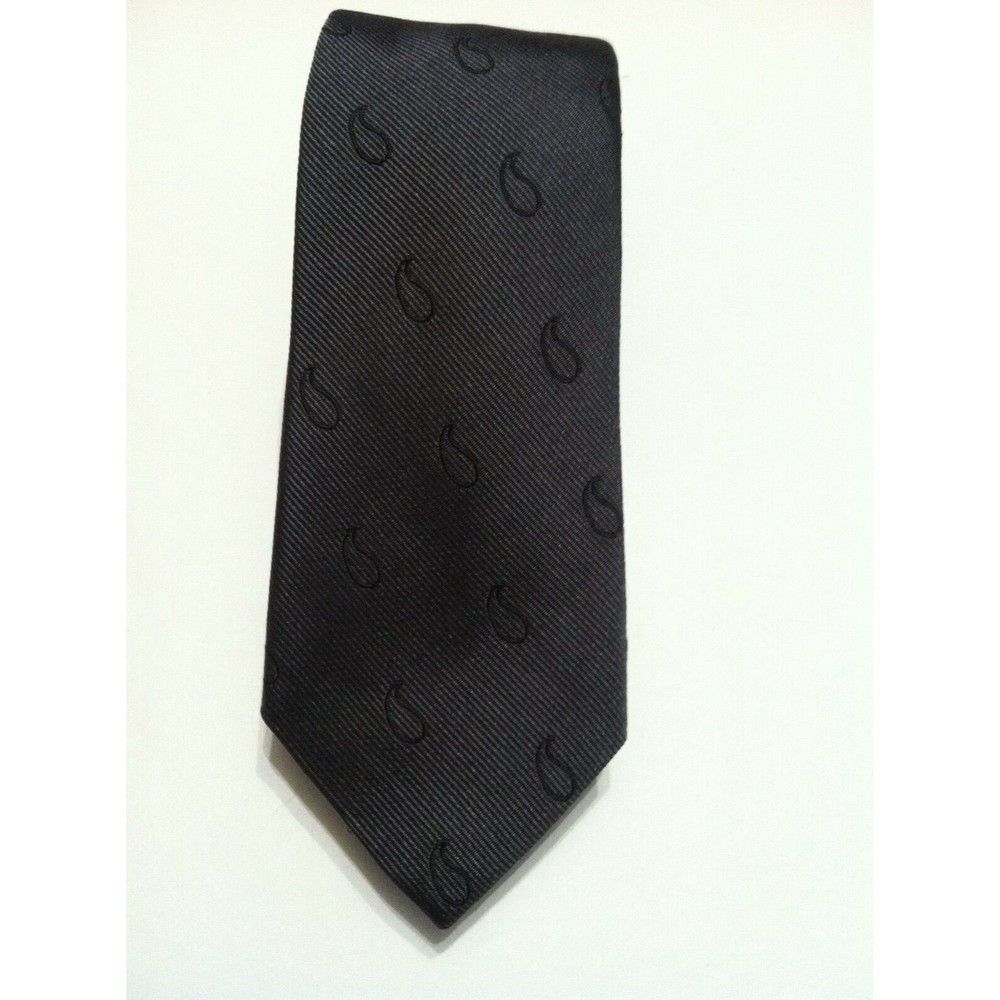 Saks Fifth Avenue SAKS FIFTH AVENUE MENS NEW GRAY 100%SILK TIE WIDTH: 2 5/8" Size ONE SIZE - 1 Thumbnail