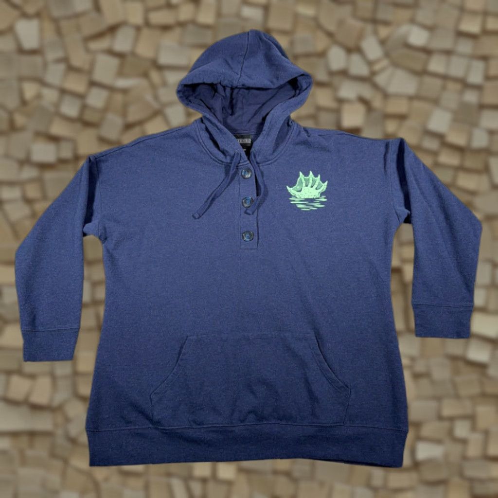 Vintage VINTAGE Creature Black Lagoon Sweater Womens XL Blue Hoodie Universal Monsters Size XL / US 12-14 / IT 48-50 - 1 Thumbnail
