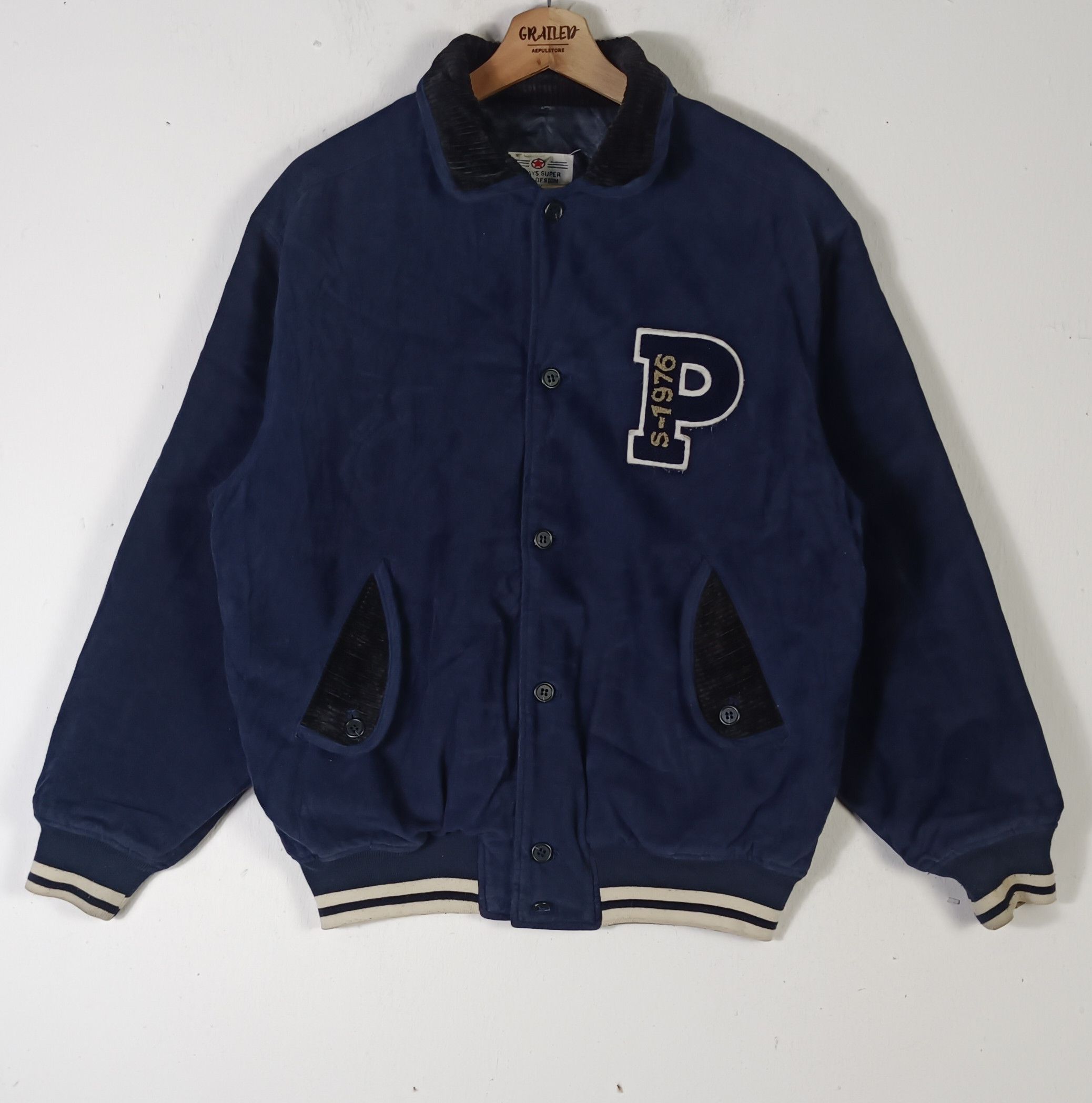 PERSON'S Vintage Person's S-1976 Varsity Stadium Wool Coduroy Size US L / EU 52-54 / 3 - 1 Thumbnail