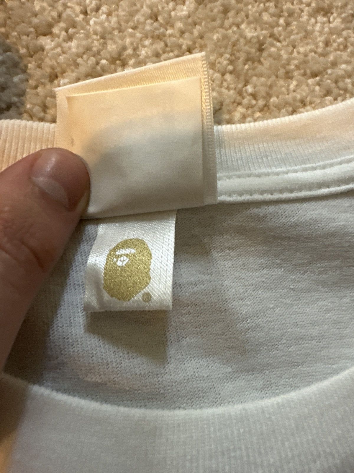 Bape Bape Big Ape Camo Head White Tee Size US L / EU 52-54 / 3 - 5 Thumbnail